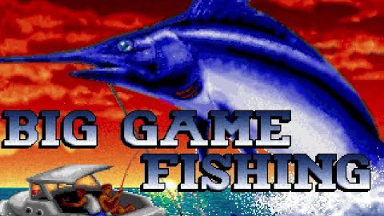 Big game fishing video gameplay (Simulmondo/1991)