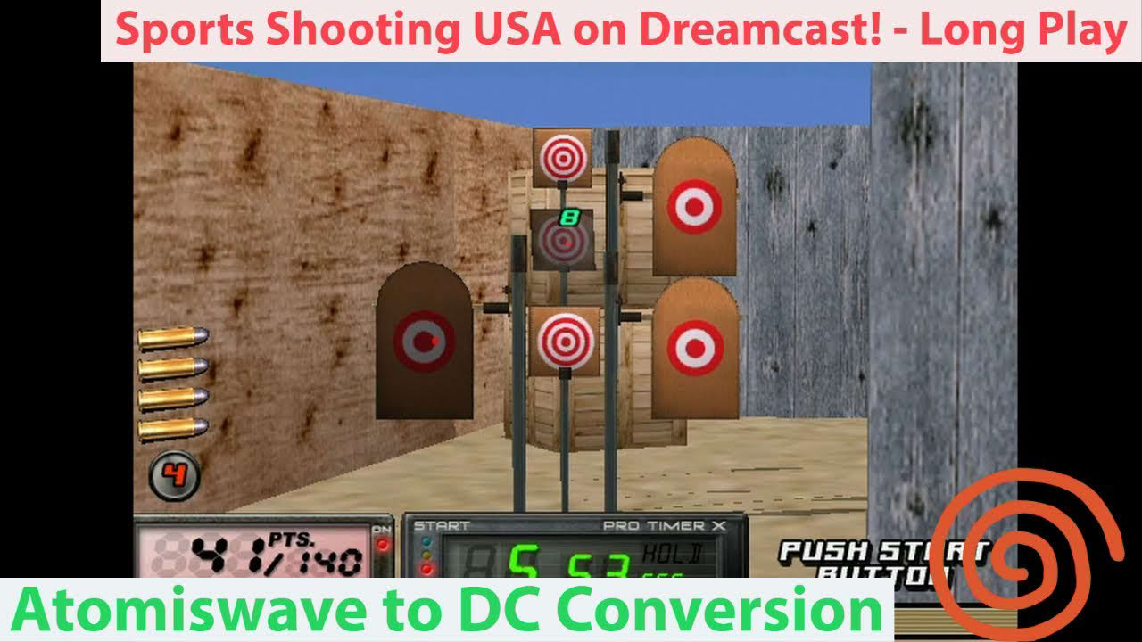 Sports Shooting USA on Dreamcast - Atomiswave to Dreamcast Conversion! - Long Play