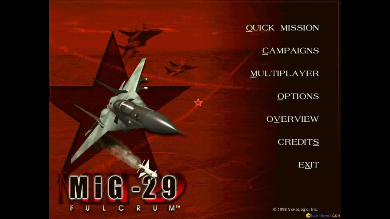 MiG-29 Fulcrum (Novalogic, 1998) gameplay (PC Game, 1998)