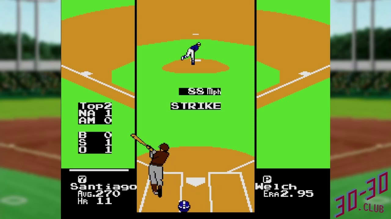 R.B.I. Baseball 3 (NES) - Gameplay