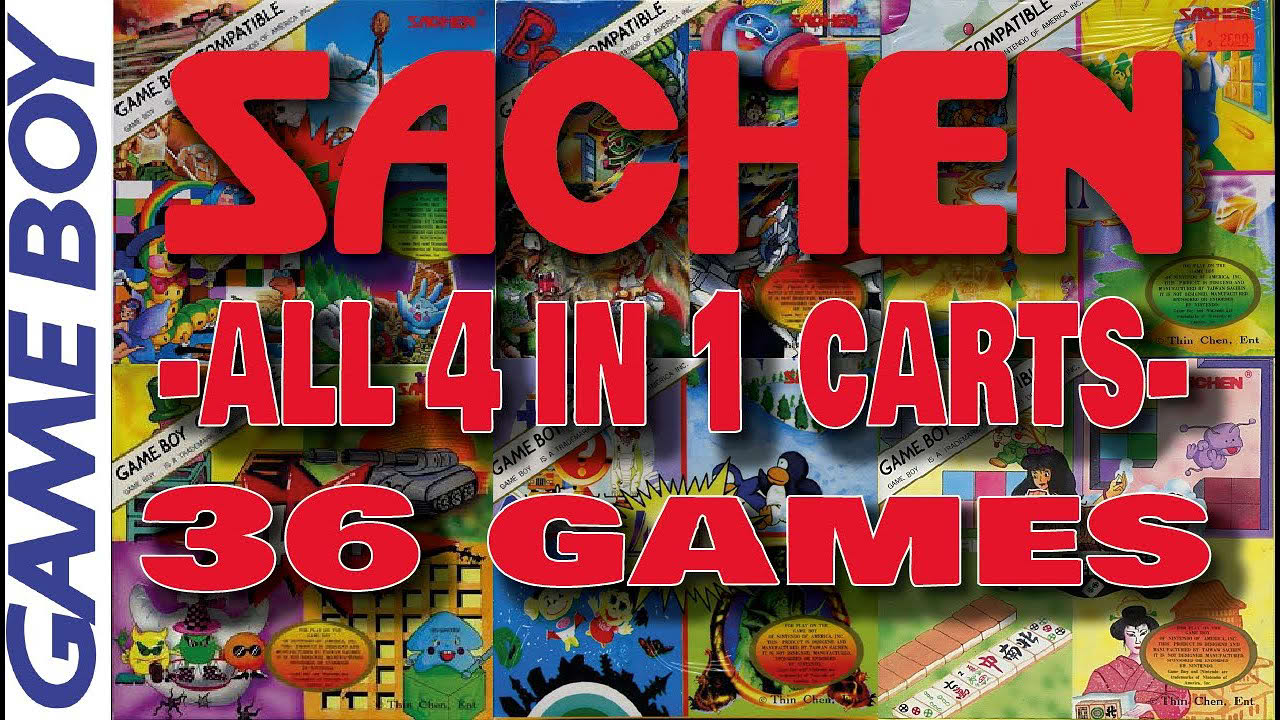 All 4 in 1 Sachen Multicarts Game Boy (4B-001 - 4B-009)