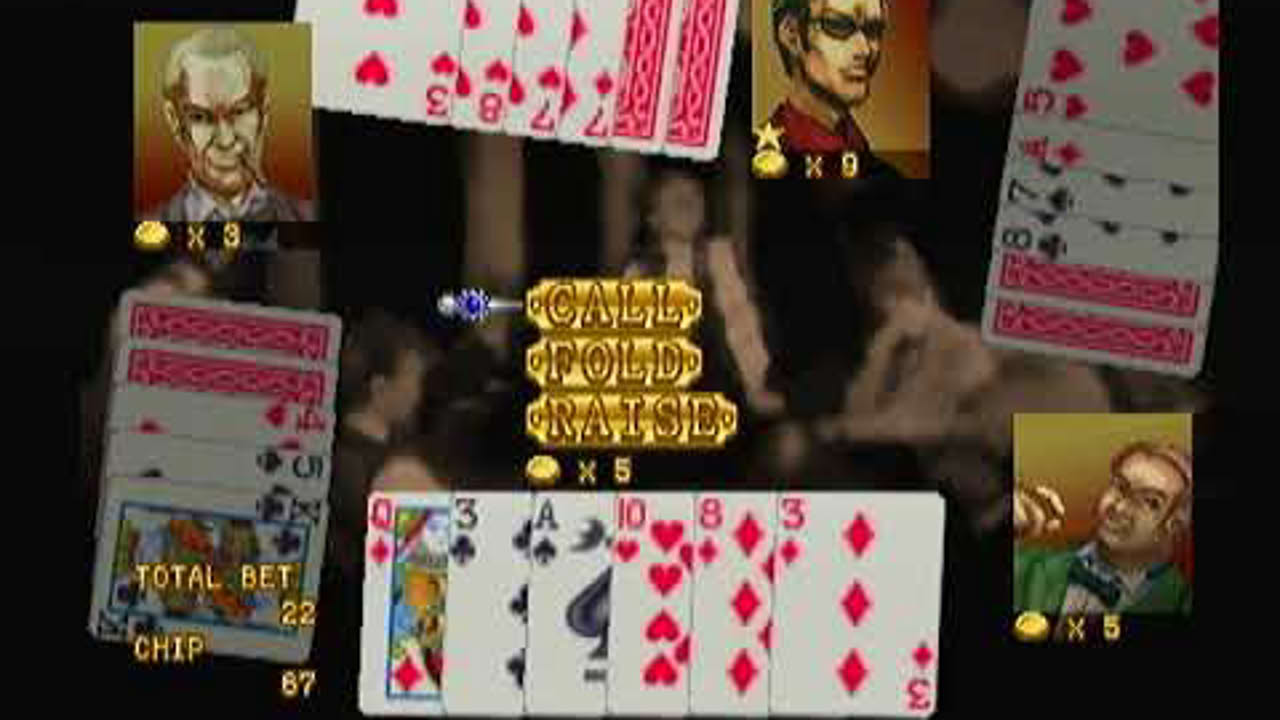 Card Games - PlayStation 1 - Casino Gambling Poker Career Play