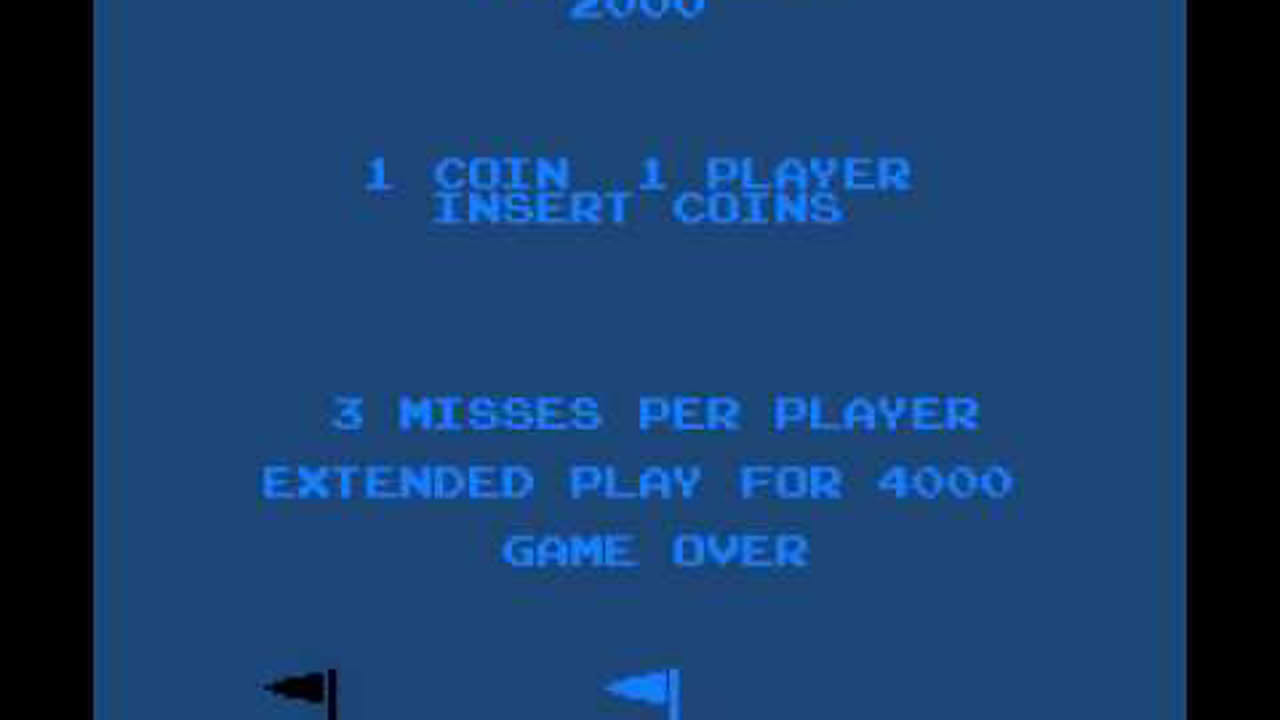 Arcade Game: Sky Diver (1978 Atari)