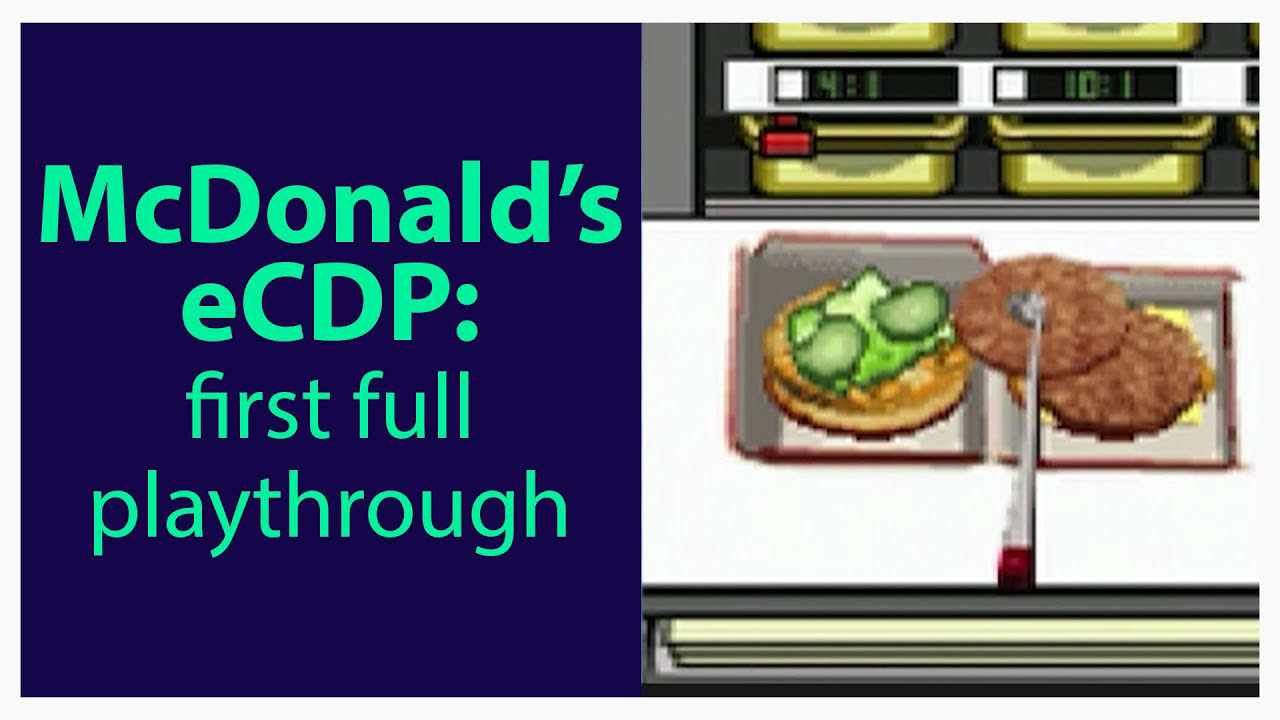 McDonald's lost Nintendo DS eCDP Training Game: Full Playthrough!