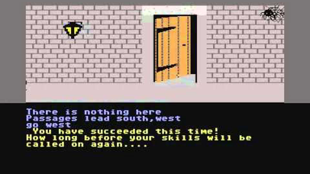 The Catacombs game ending by Anirog Software