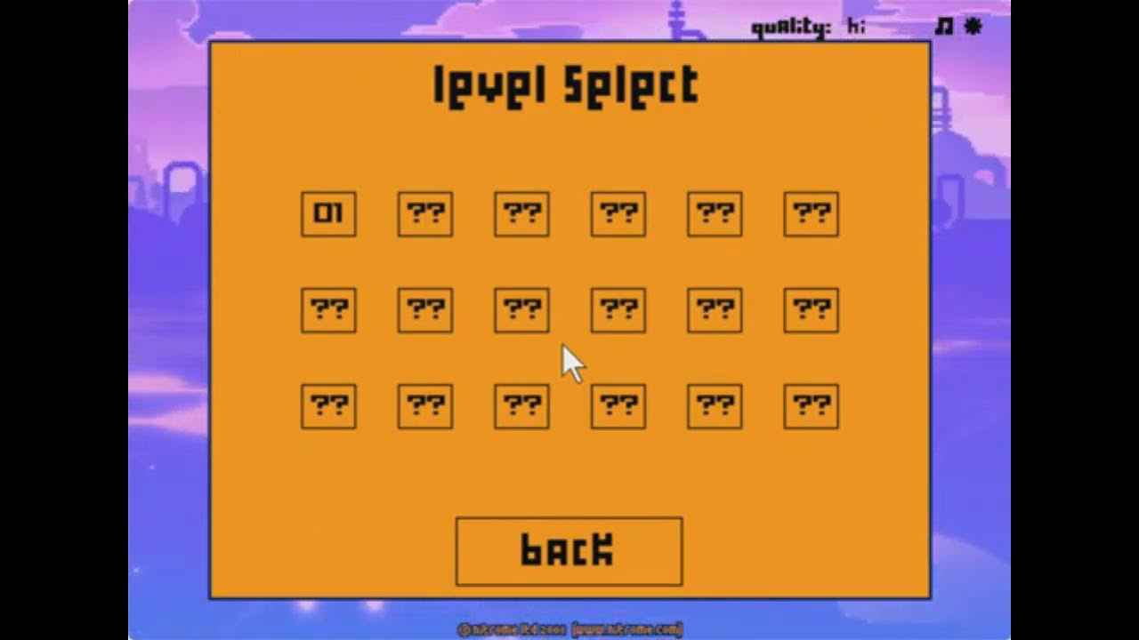 Flash Cat (Nitrome.com) - Full Gameplay Levels 1-18