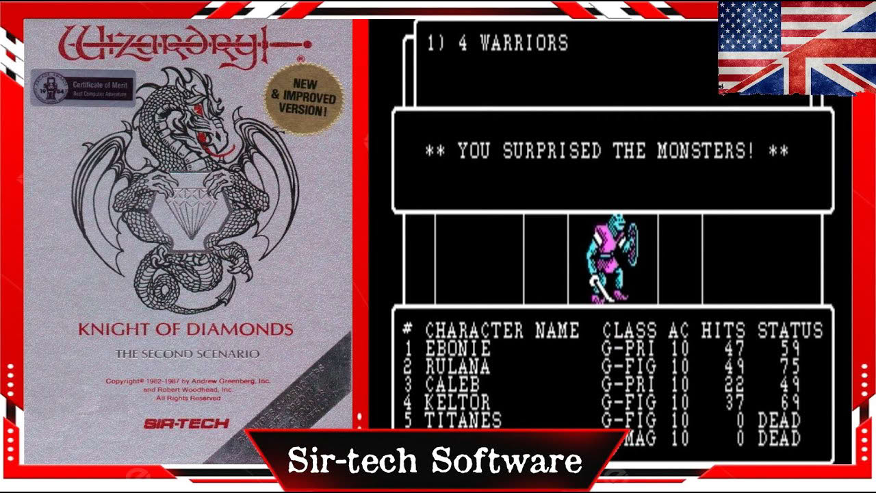 Wizardry 2 - Knight of Diamonds - The Second Scenario (1982) PC 1st-person Fantasy RPG