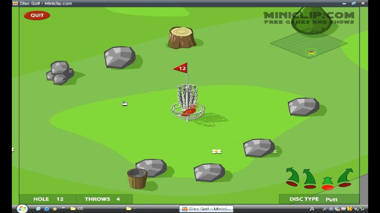 Disc Golf (Flash game 200?)