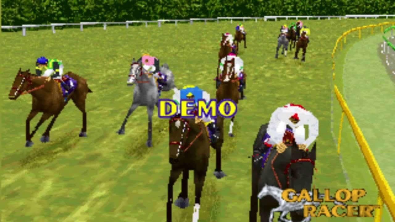 Gallop Racer (Tecmo 1996) Attract Mode 60fps