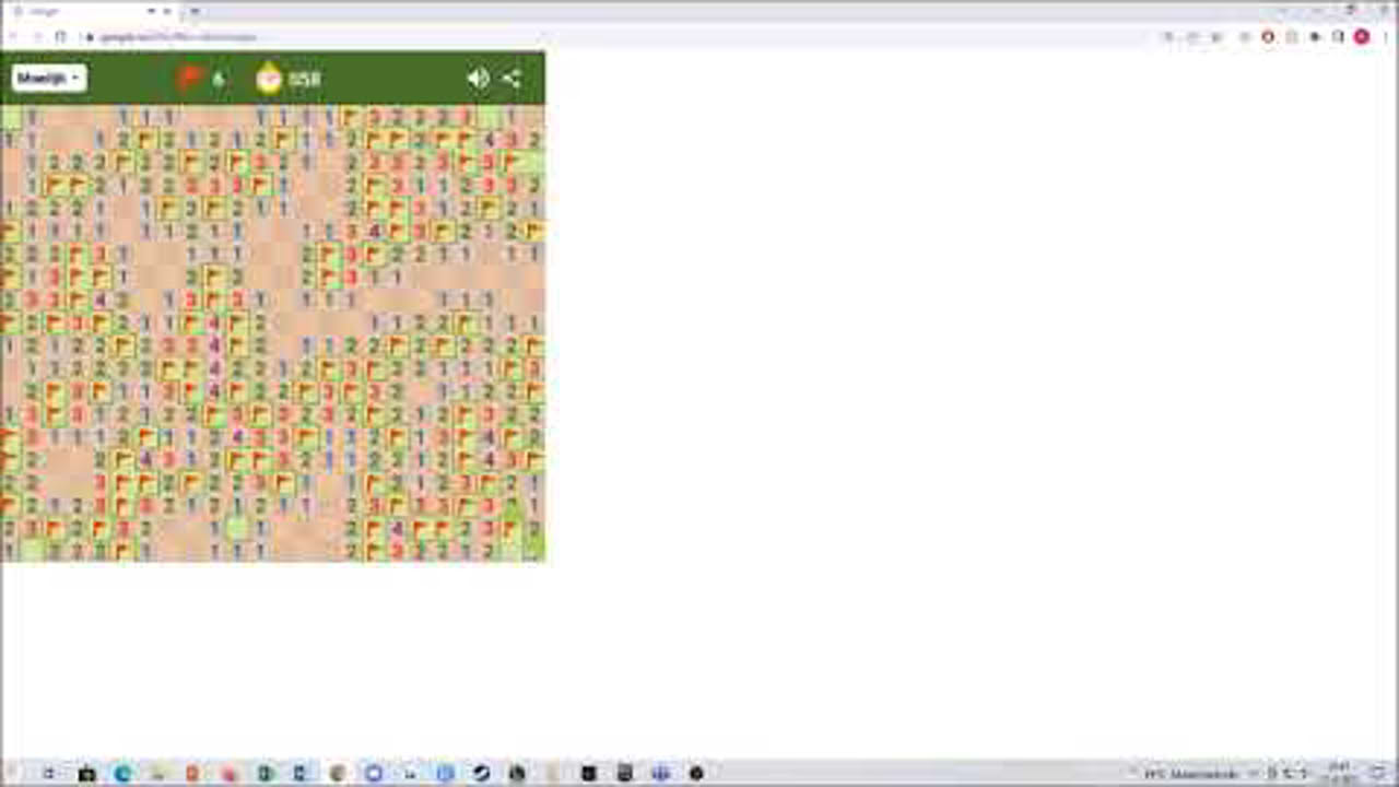 Google minesweeper 100% WR (1:25)