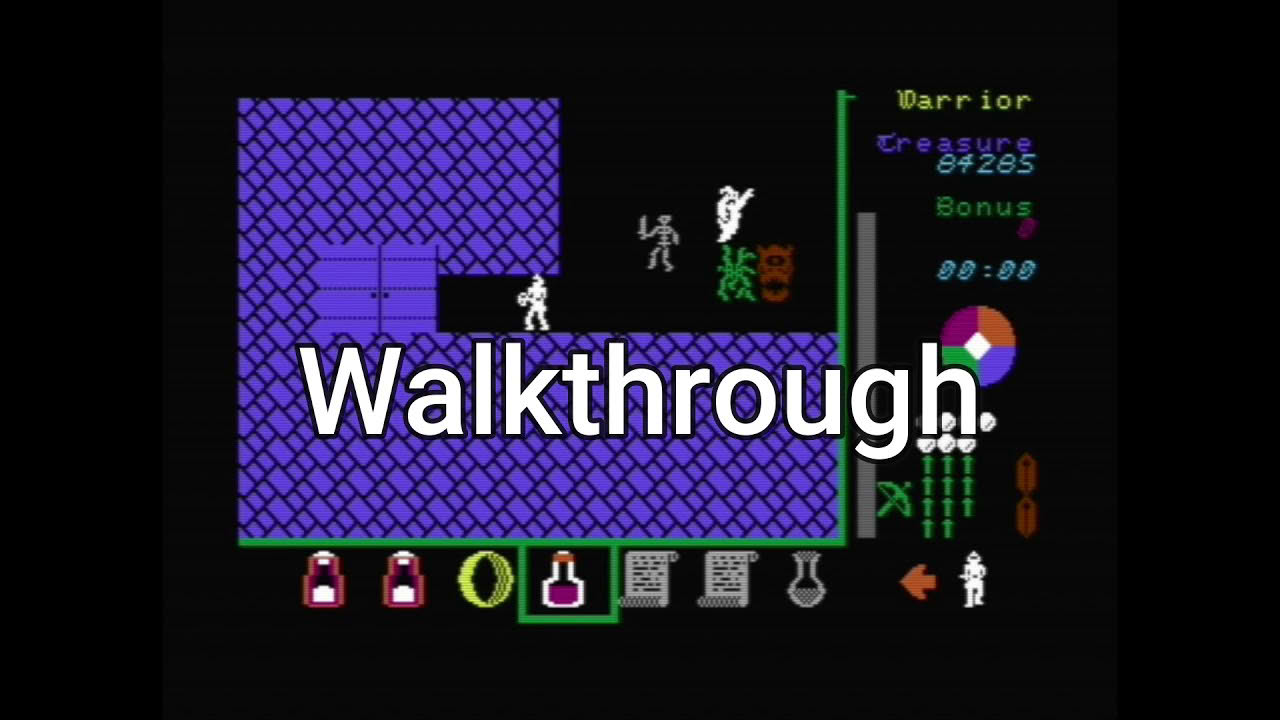 [C64] Gemstone Warrior ジェムストン・ウォーリア, Walkthrough, Commodore 64, 1985.
