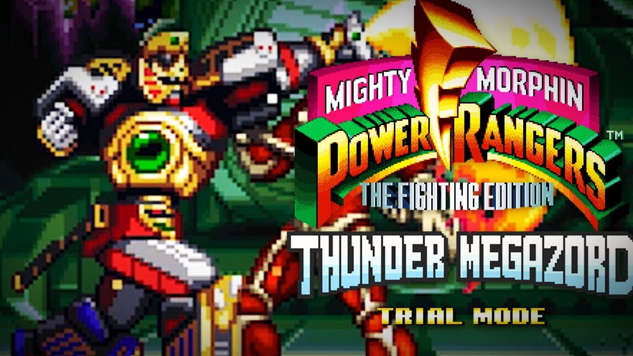 Mighty Morphin Power Rangers: The Fighting Edition (SNES) - Trial Mode - Thunder Megazord Gameplay