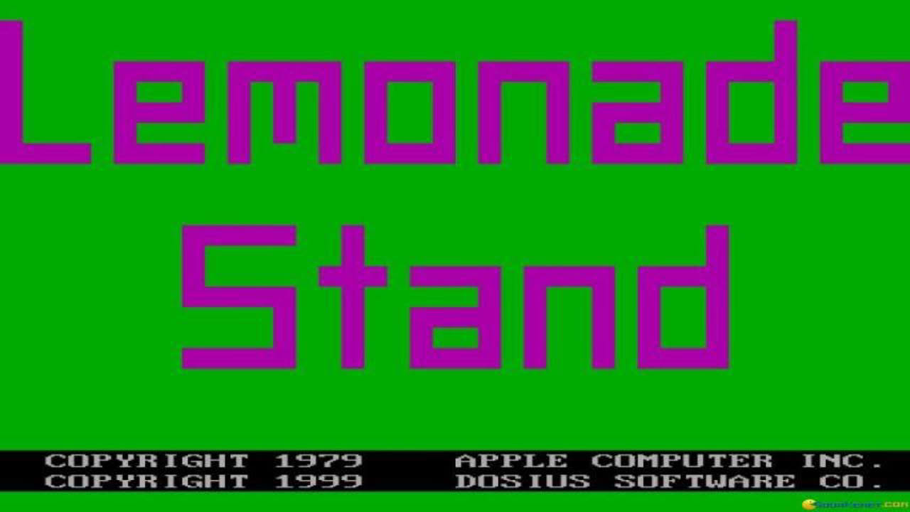 Lemonade Stand gameplay (PC Game, 1999)