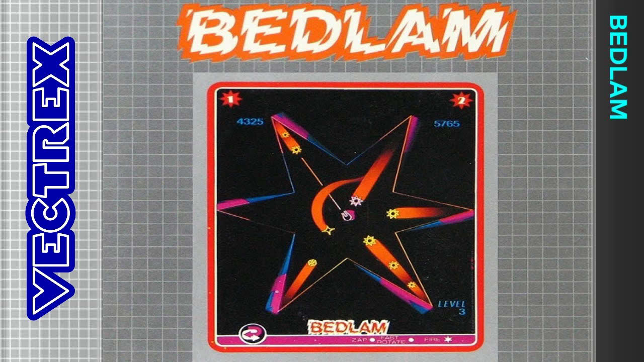 Bedlam - Vectrex [Longplay]