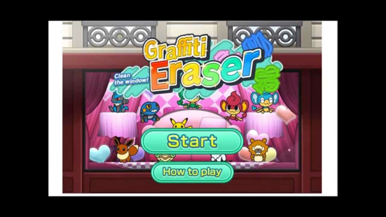 Pokémon Graffiti Eraser (*NEW* Mini-Game~ Pokémon Global Link)