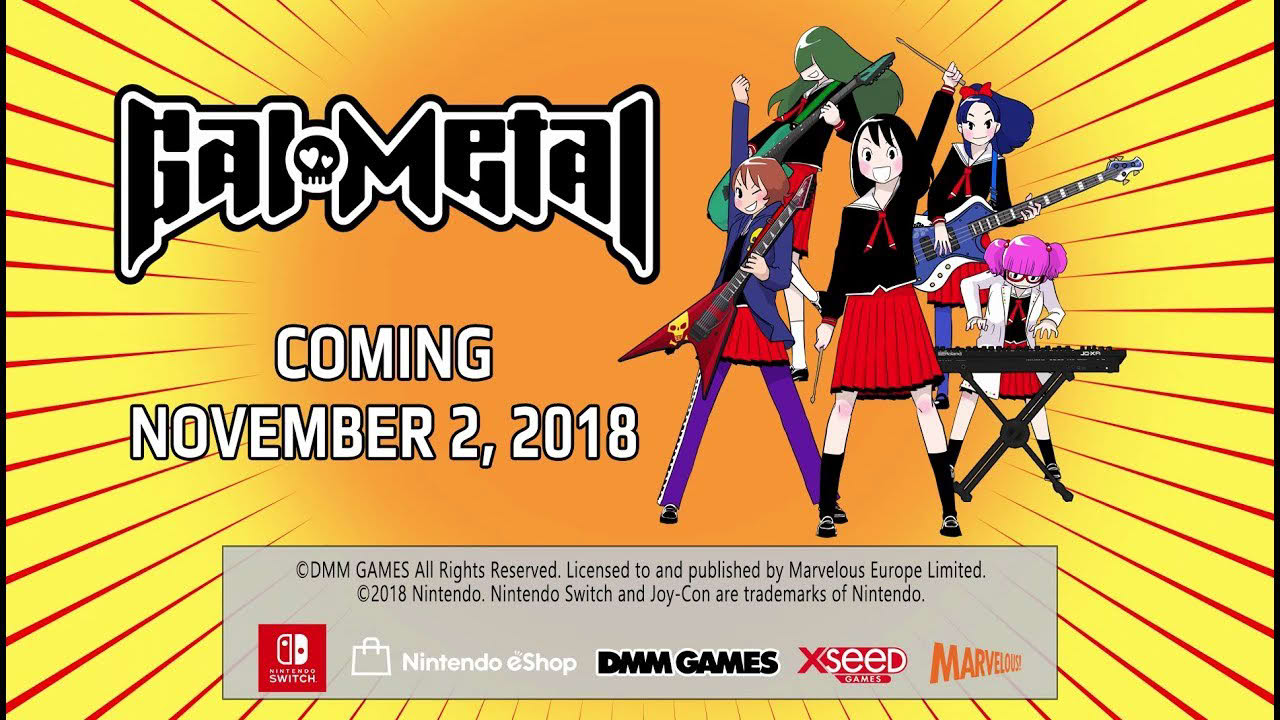 Gal Metal - Release Date Announcement Trailer (NINTENDO SWITCH)