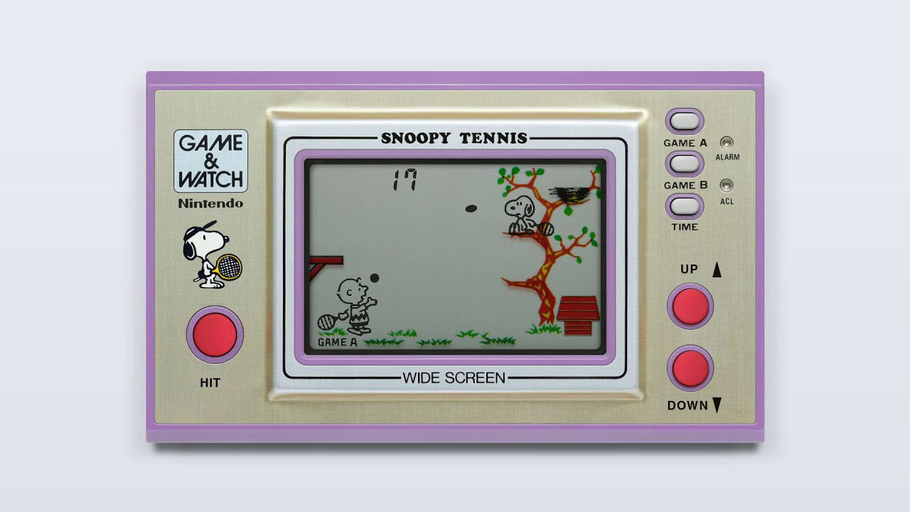 Game & Watch - Snoopy Tennis (c)1982 Nintendo [MAME emulation footage]