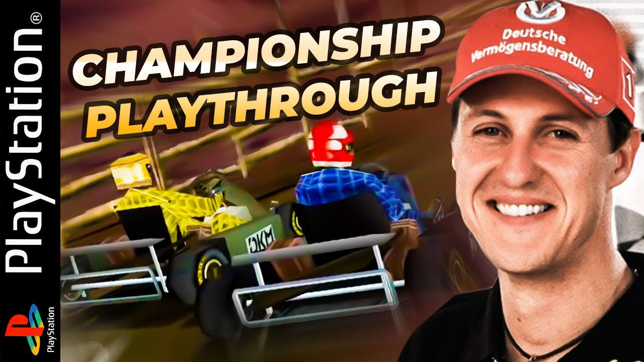 Michael Schumacher Racing World Kart 2002 (PS1) - Championship Longplay Playthrough Gameplay