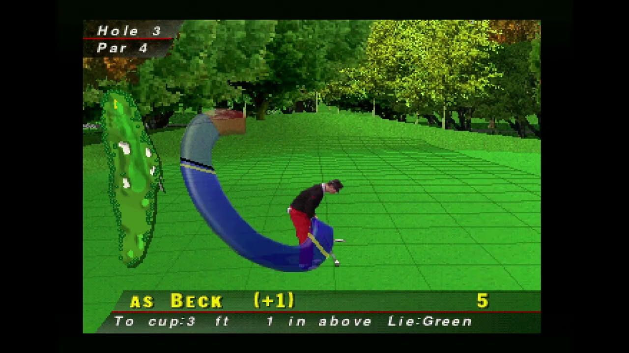PGA Tour 96 (1995) Sony PlayStation (PS1 PAL) Gameplay