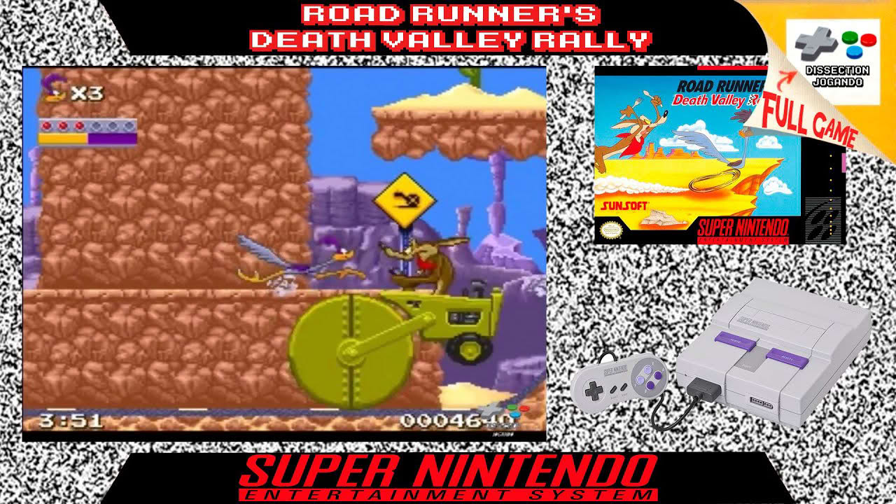 Road Runner's Death Valley Rally - Super Nintendo [Longplay]