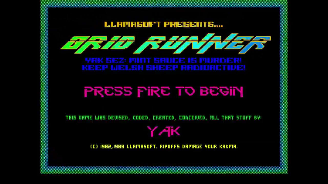 Grid Runner - Amiga - Playthrough