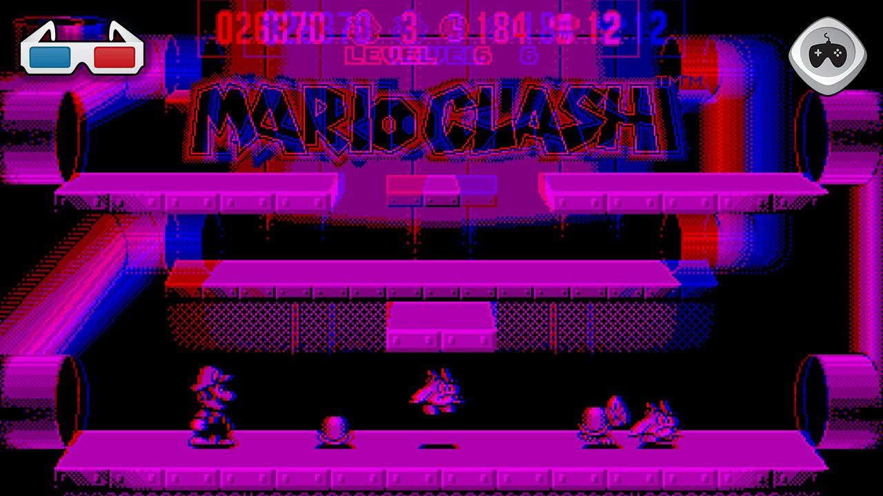 Mario Clash: Nintendo Virtual Boy (1995) - 3D Anaglyph