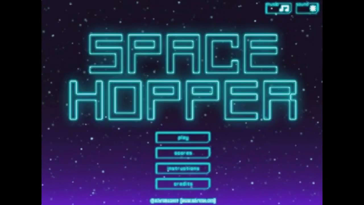 Space Hopper (Nitrome.com) - Full Gameplay Levels 1-15