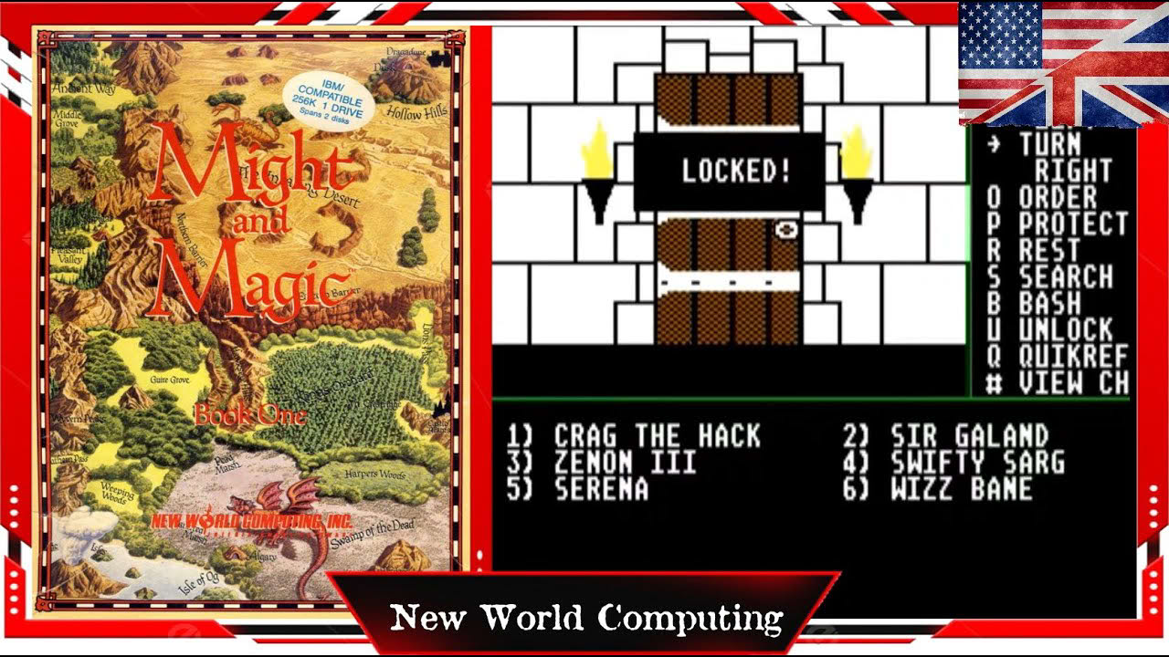Might and Magic Book One - Secret of the Inner Sanctum (1986) PC 1st-person Fantasy RPG