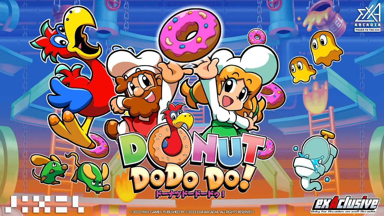 exA-Arcadia『ドーナツドードードゥ!』| DONUT DODO DO! for Arcades | Attract Video
