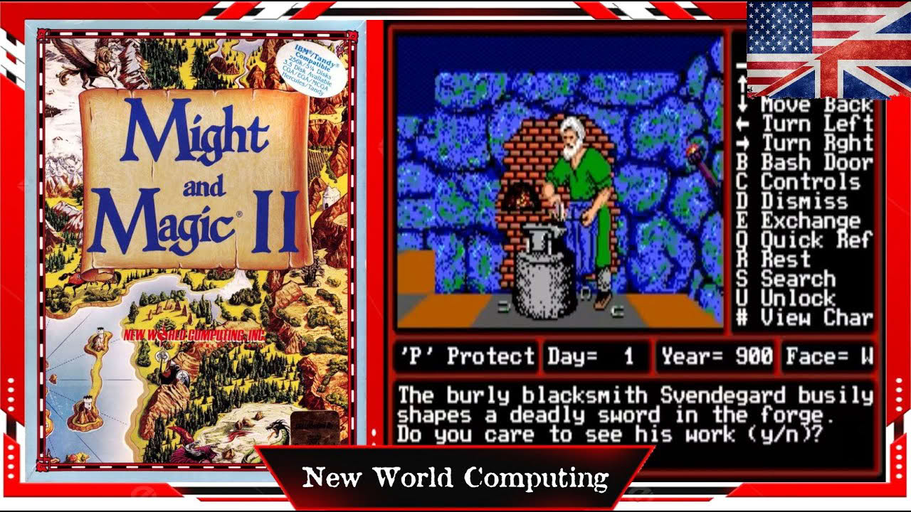 Might and Magic 2 - Gates to Another World (1988) PC 1st-person Fantasy RPG