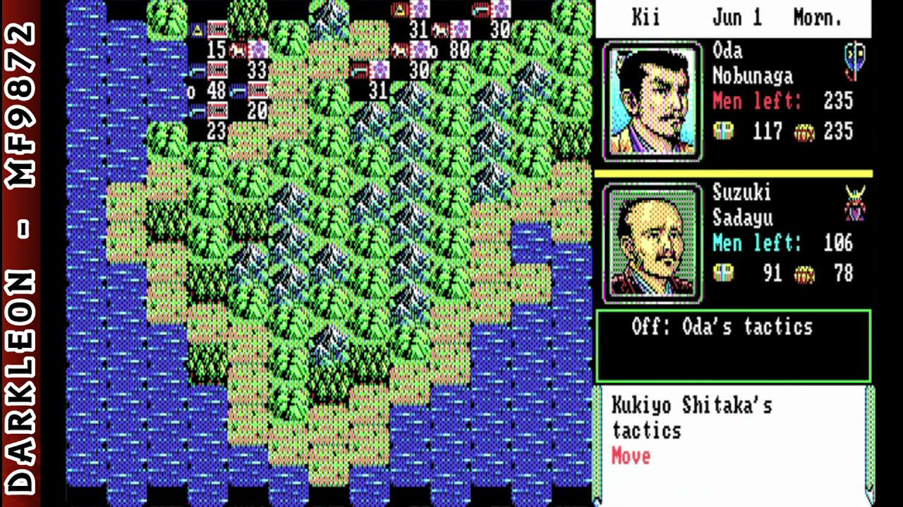 Nobunaga's Ambition II © 1989 Koei - PC DOS - Gameplay