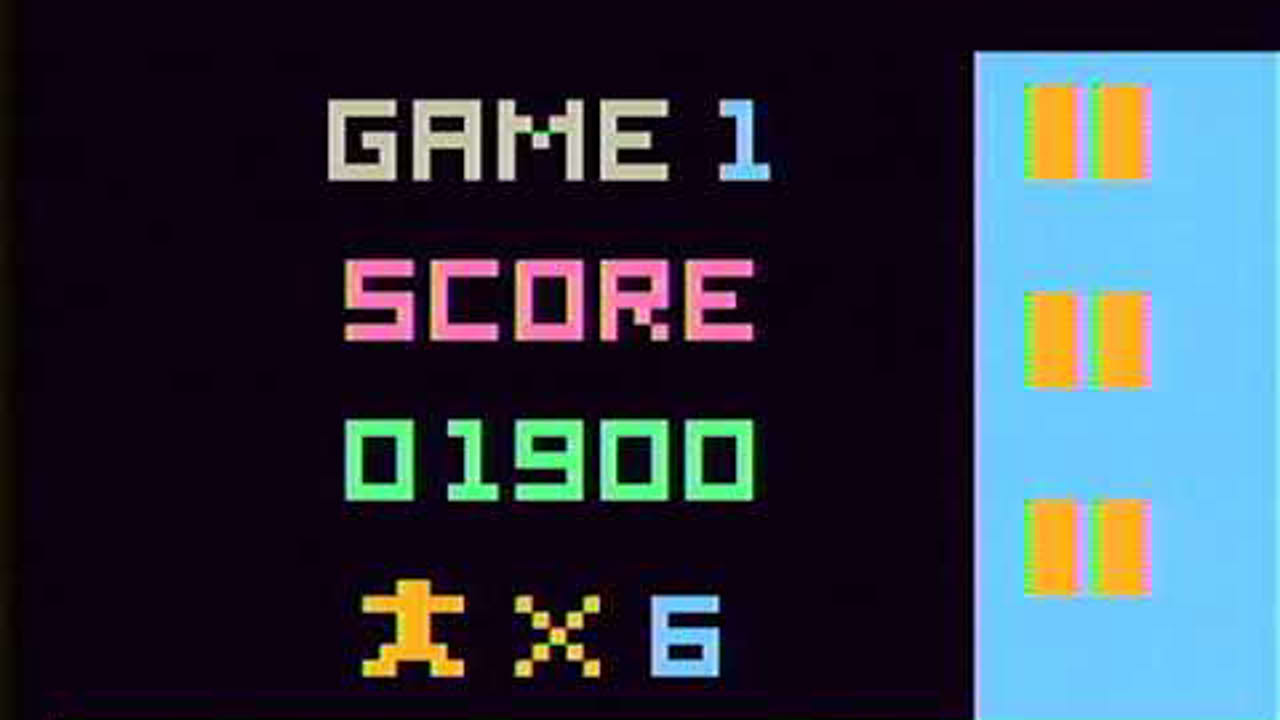 Epoch Cassette Vision - #12 Elevator Panic - 1984 (GamePlay)
