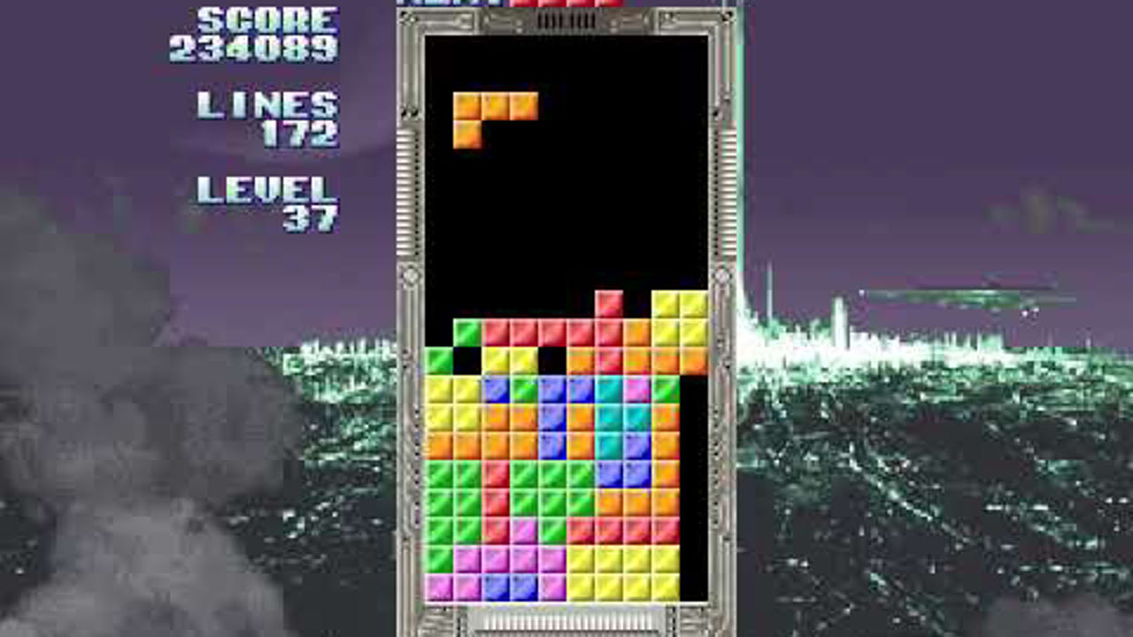 Sega Tetris, 999999 points, 999 lines, level 99