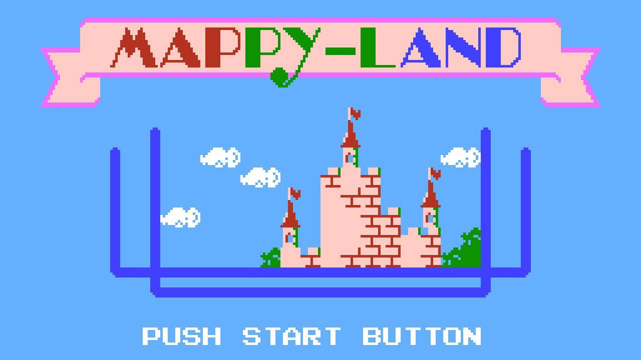 Mappy-Land (NES) - Taxan, Apr 1989 | NESguide 480p