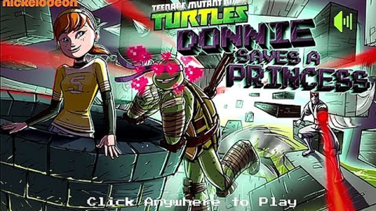 Teenage Mutant Ninja Turtles - DONNIE SAVES A PRINCESS (Nick Games)