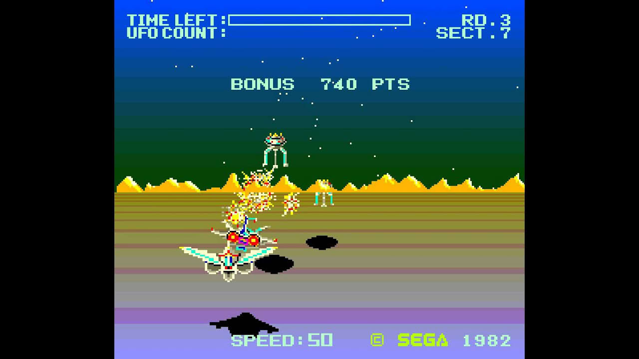 Arcade Game: Buck Rogers - Planet of Zoom (1982 Sega)