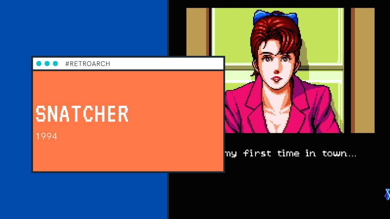 Snatcher (1994) [SCD] - RetroArch with PicoDrive