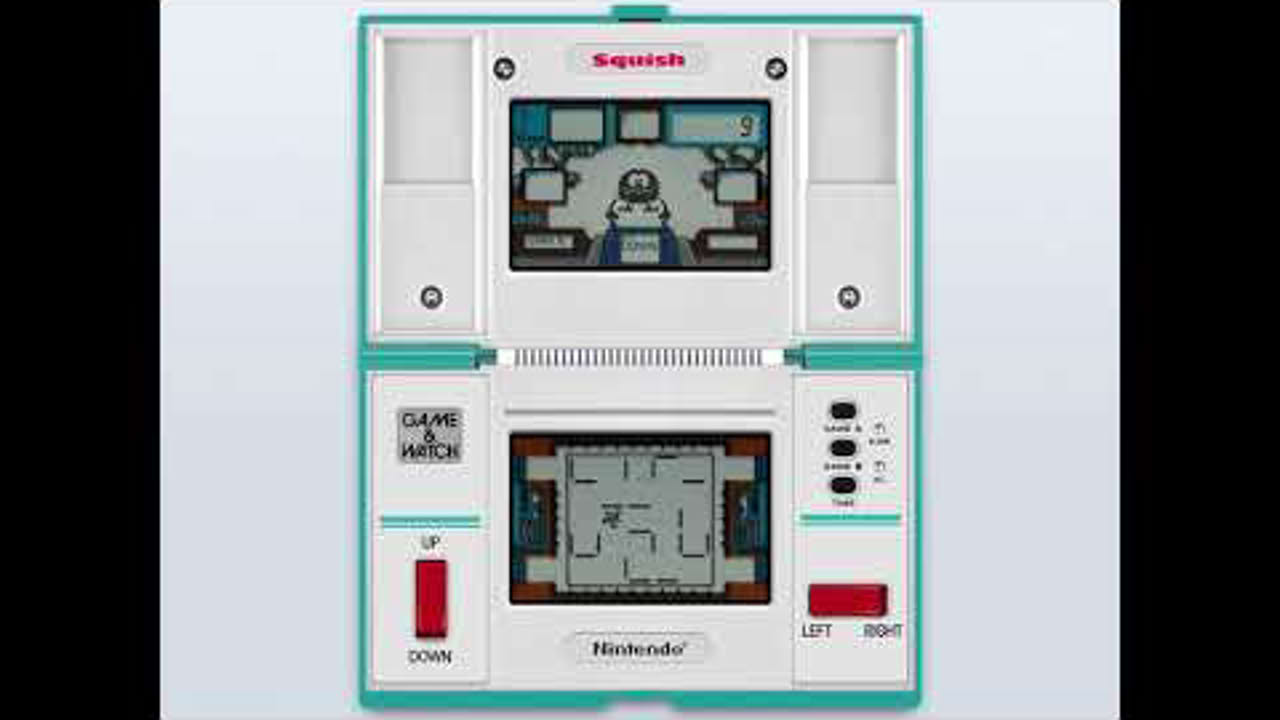Game & Watch: Squish (c)1986 Nintendo [MAME emulation footage]