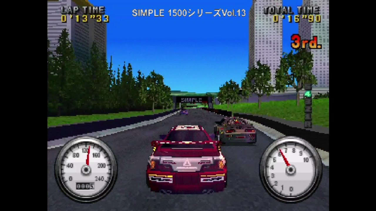 Simple 1500 Series Vol. 13: The Race - PS1 Gameplay