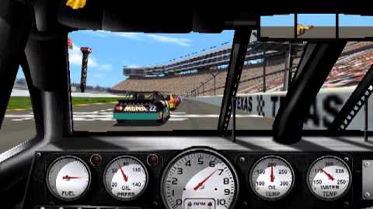 1999 Edition NASCAR Racing PC game play. Texas