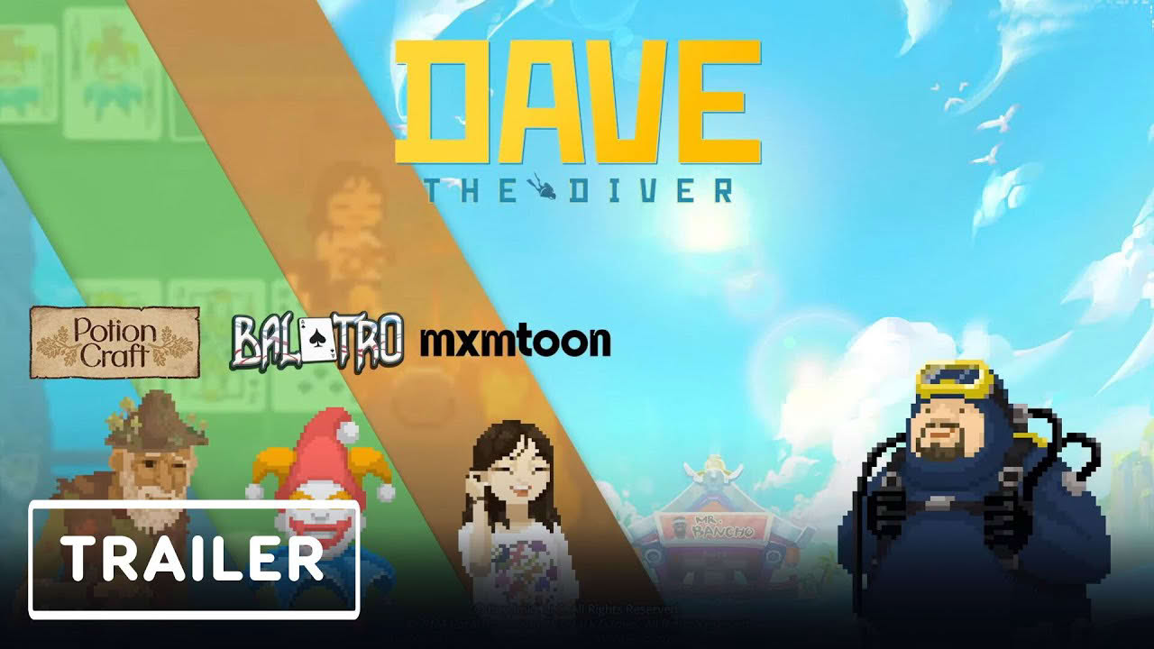 Dave the Diver - Balatro, Potion Craft & Mxmtoon Collaboration Announcement Trailer | gamescom 2024