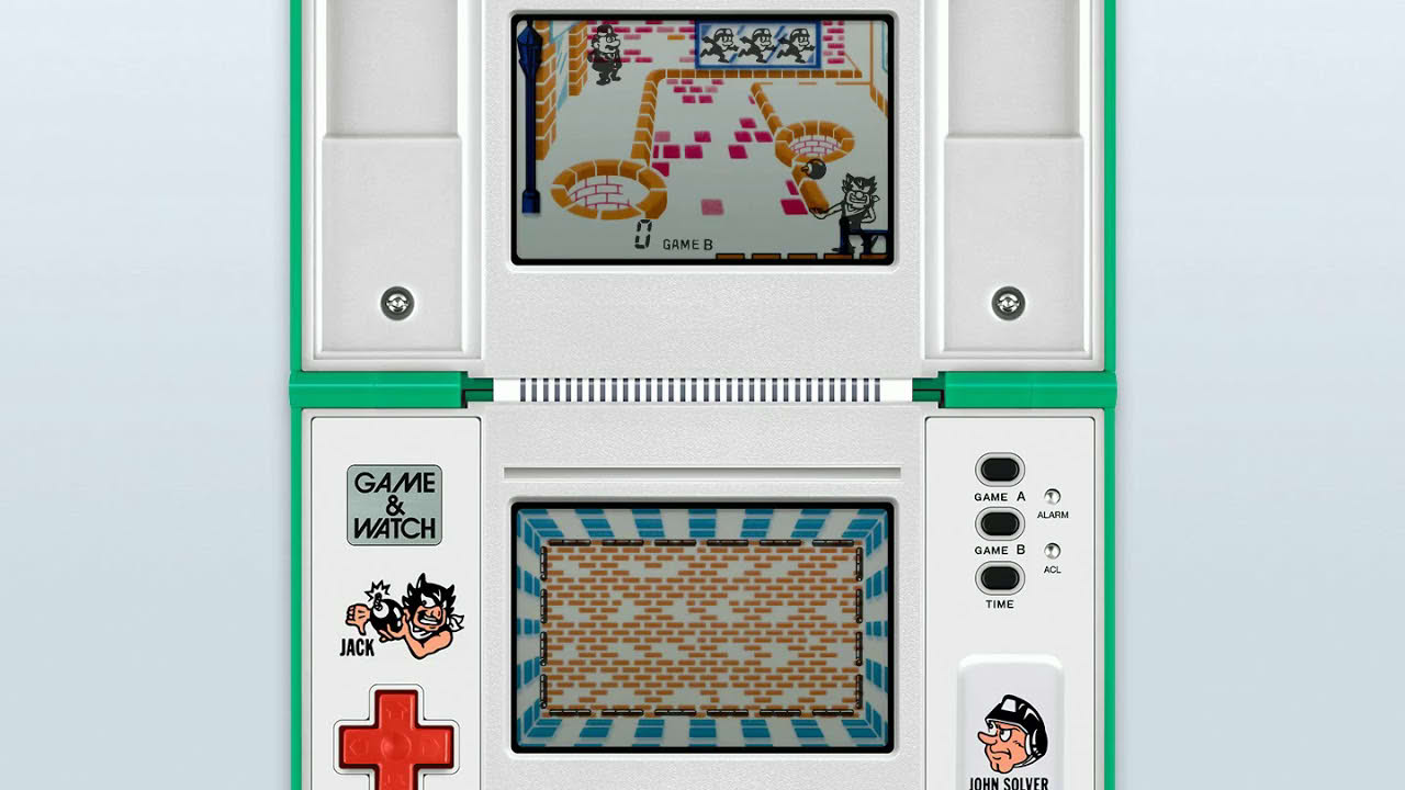 Game & Watch - Bomb Sweeper (c)1987 Nintendo [MAME emulation footage]