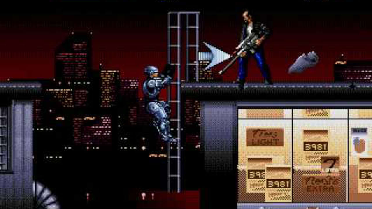 Robocop Vs. The Terminator (Sega Genesis) - Level 1: Flight Terminal