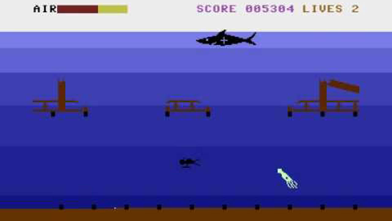 Commodore Plus/4 - Shark Attack