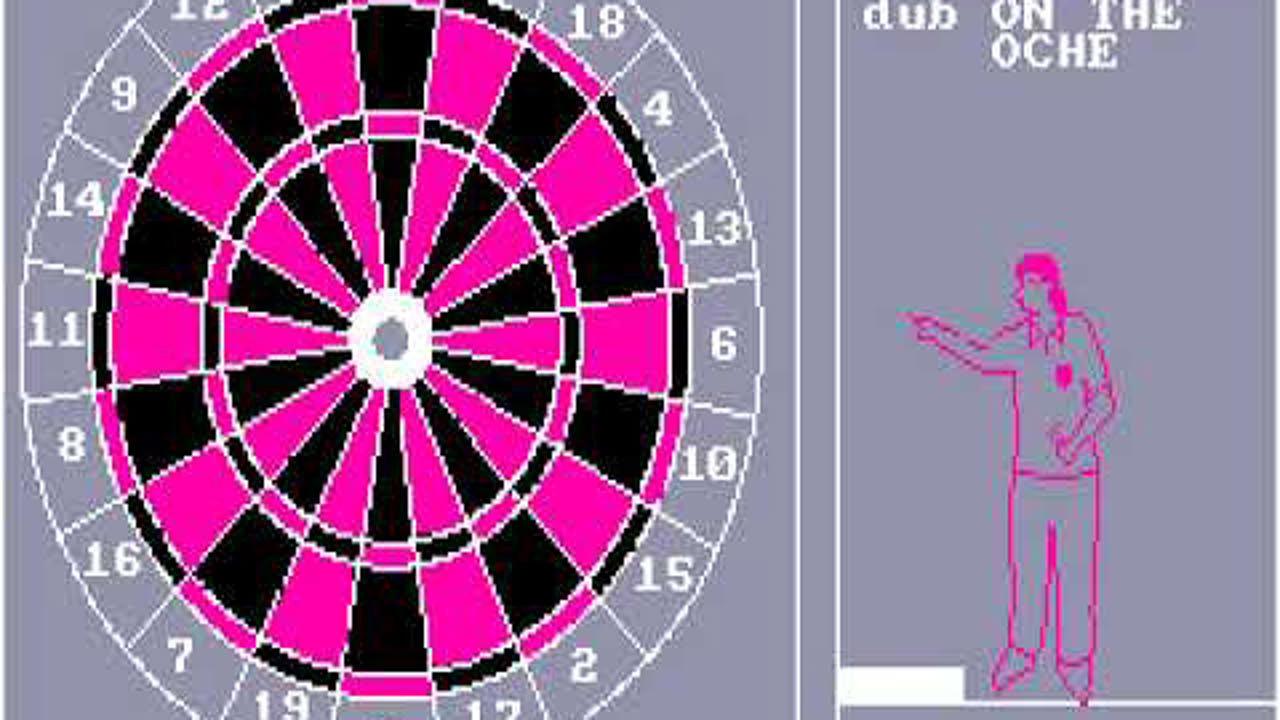 On the Oche - Amstrad CPC - Gameplay 🎮
