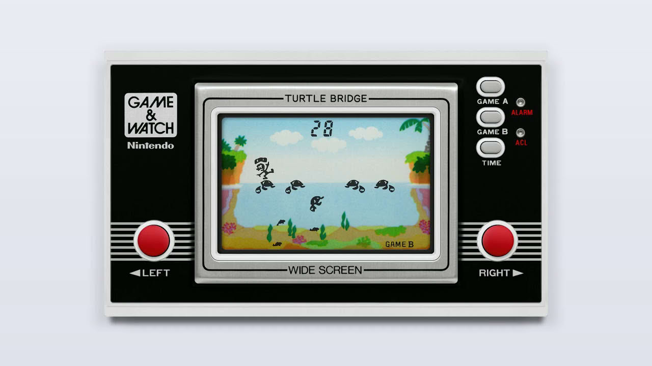 Game & Watch - Turtle Bridge (c)1982 Nintendo [MAME emulation footage]