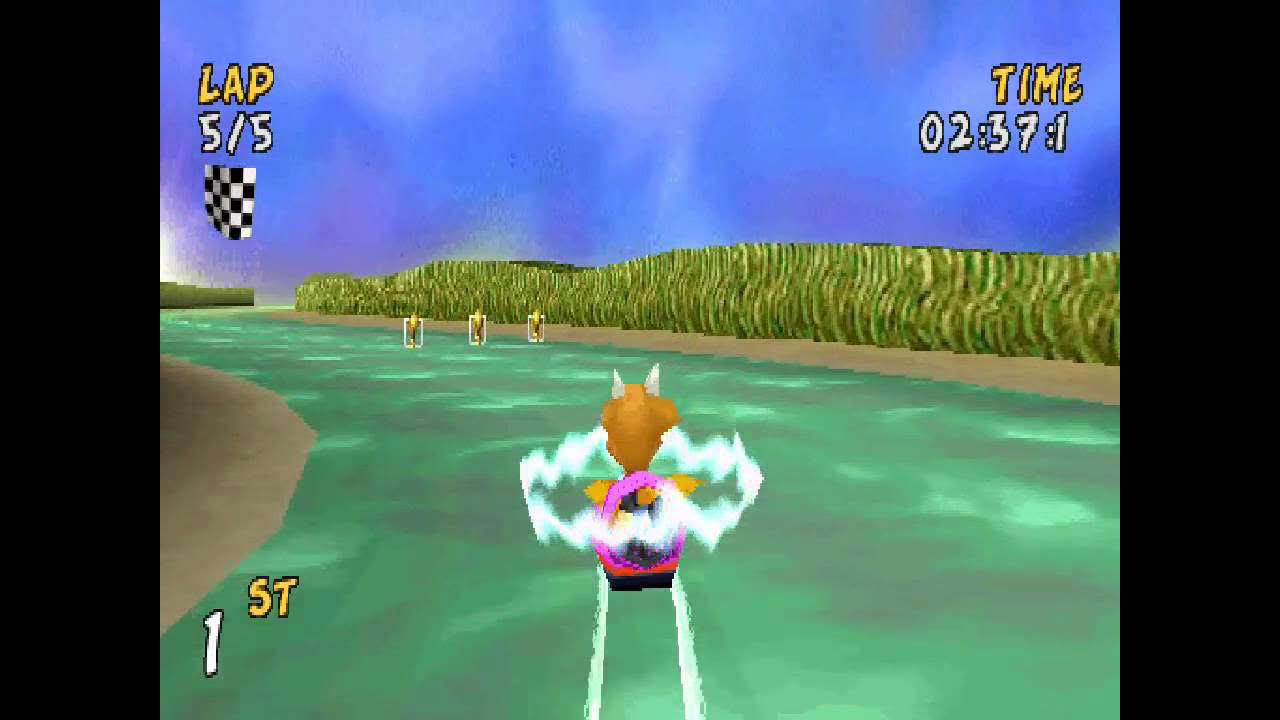 XS Airboat Racing ... (PS1) Gameplay