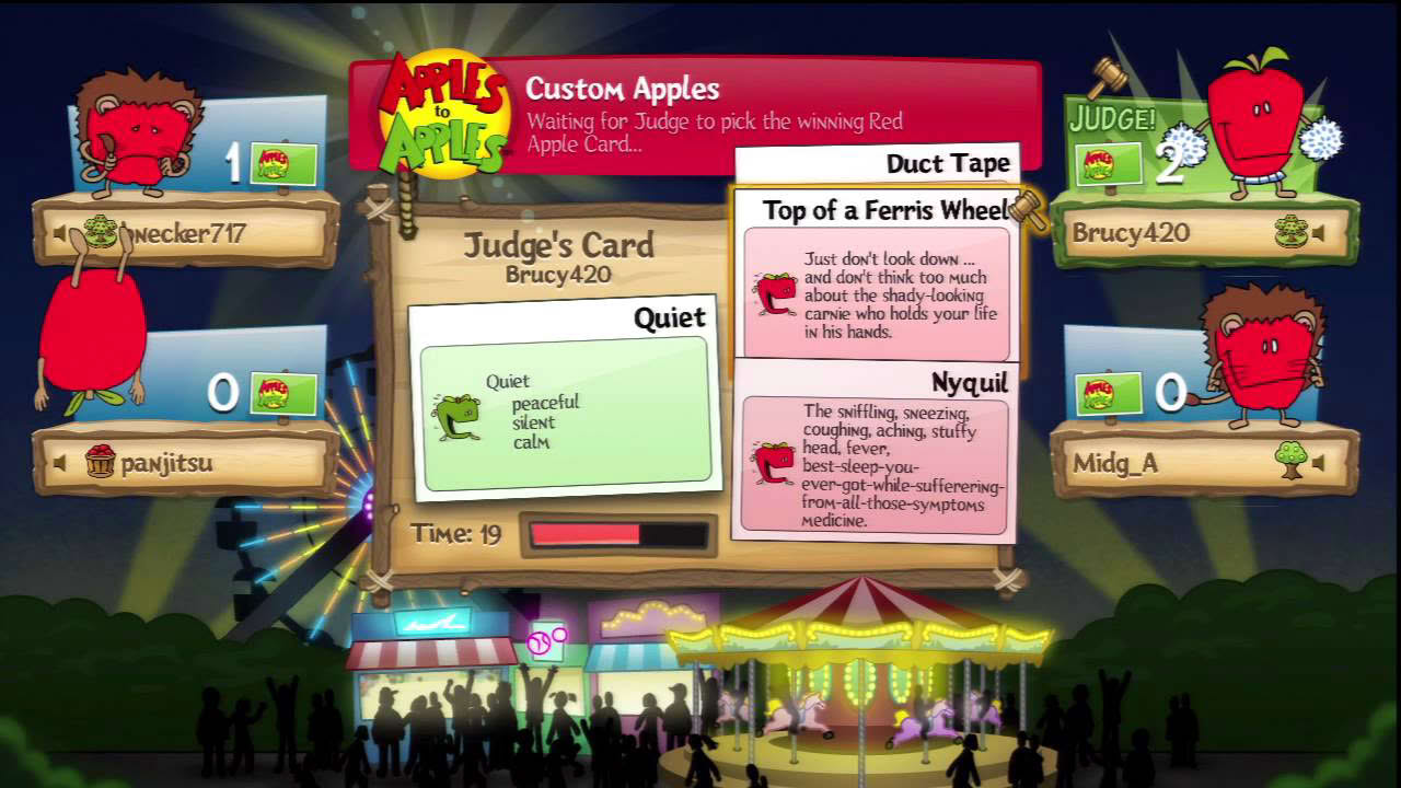 Apples to Apples PS3 Gameplay