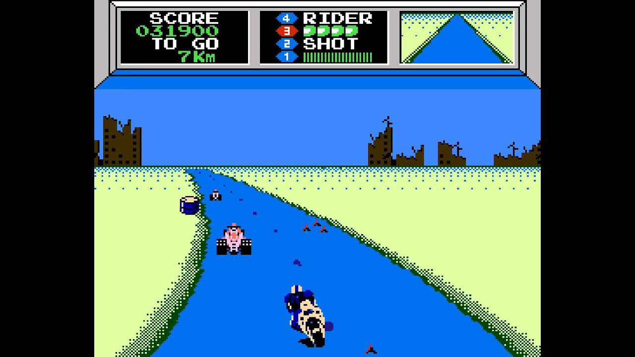 Mach Rider Walkthrough/Gameplay NES HD 1080p