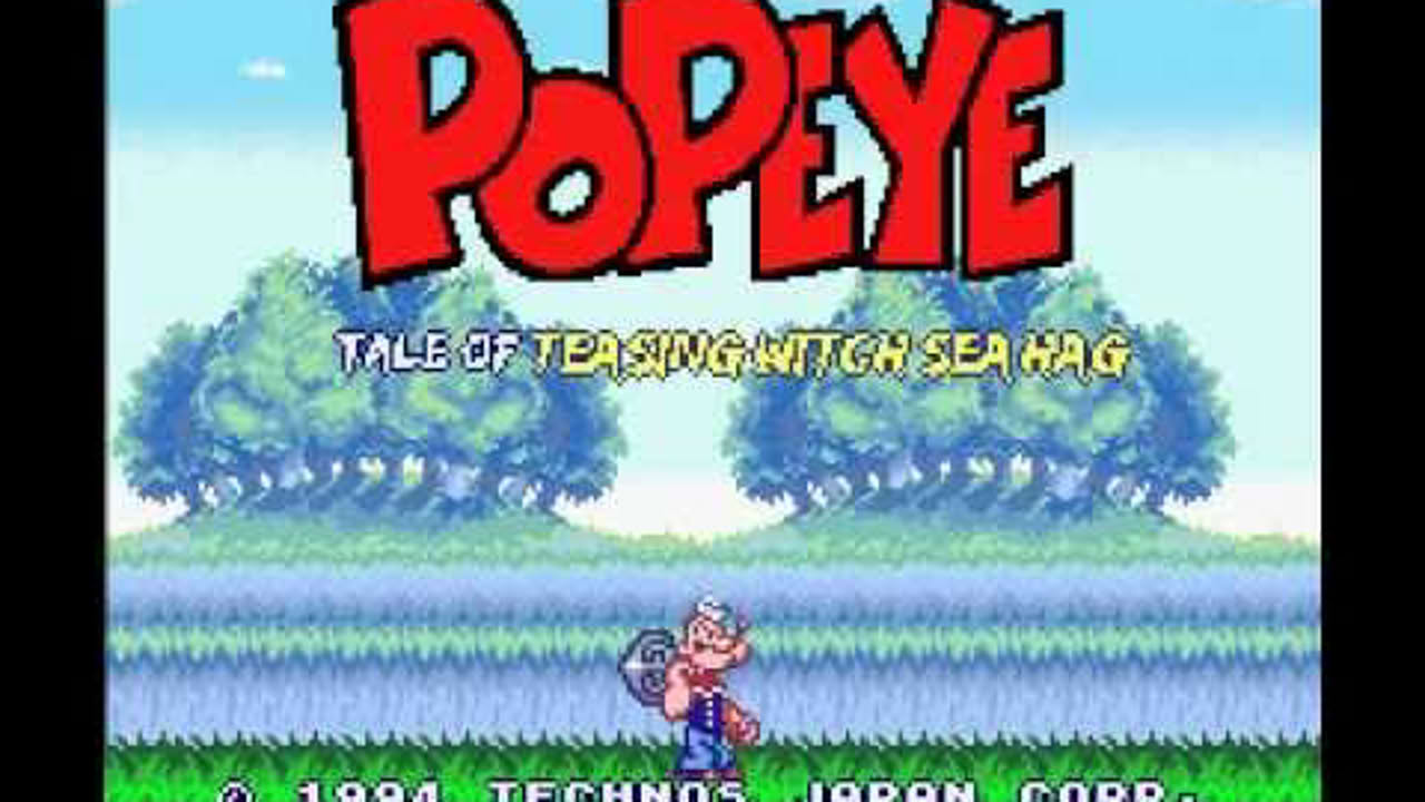 SNES Longplay [128] Popeye: Ijiwaru Majo Seahag no Maki (Part 1 of 2)